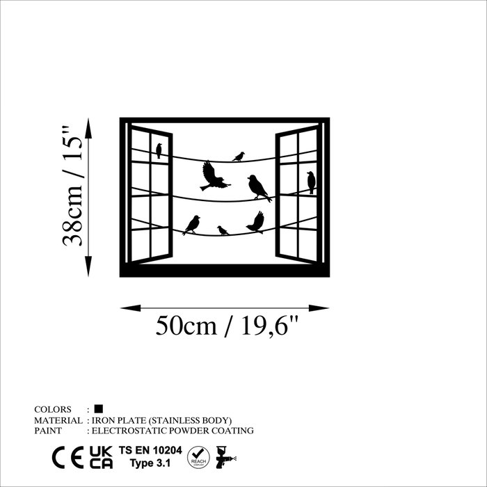 Wallity Birds in Front Of The Window - 3